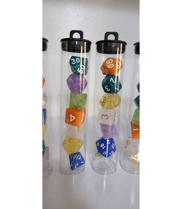 تاس بازی نقش آفرینی 7 رنگ dnd dice