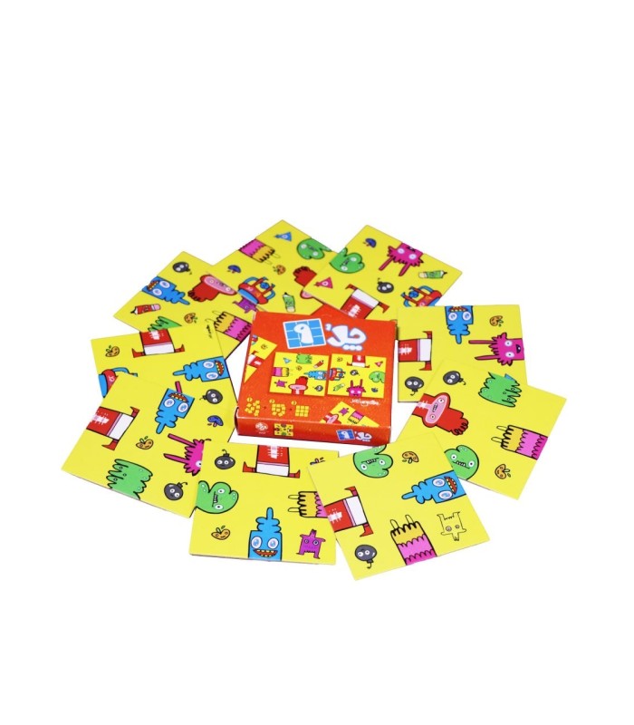 پازل ایرانی 9 تکه چل 9 طرح آدمک (نارنجی)