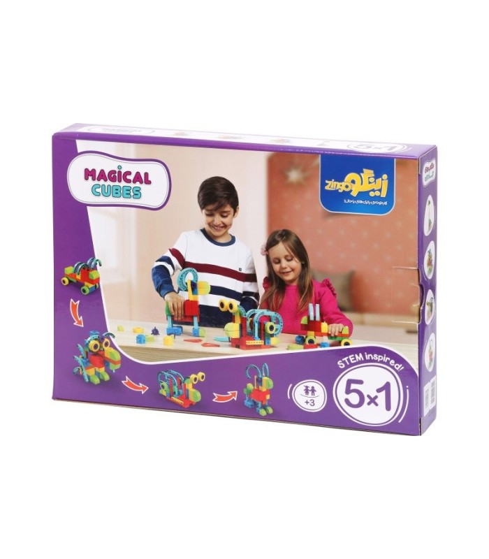 بازی ایرانی مکعب جادویی 5*1 58قطعه