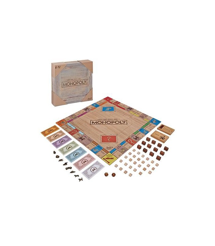 monopoly wooden box hasbro