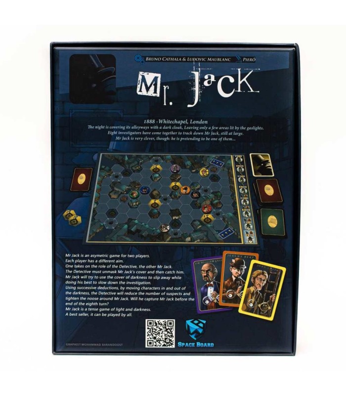 بازی ایرانی آقای جک نسخه لندن با افزونه Mr. Jack + exp