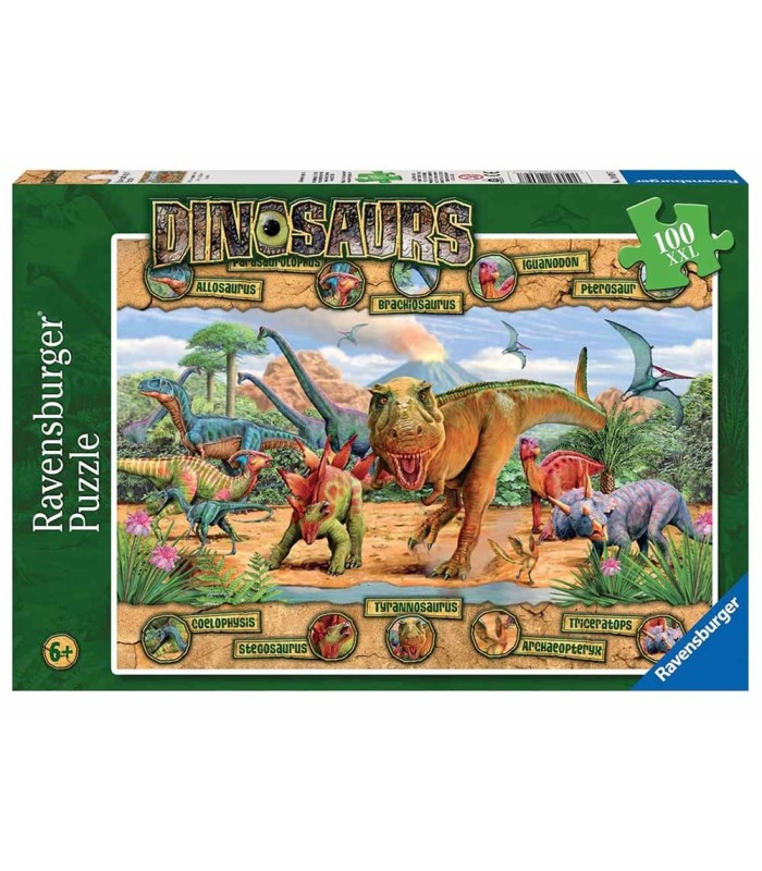 پازل 100 تکه دایناسور Ravensburger Dinosaurs 100pc