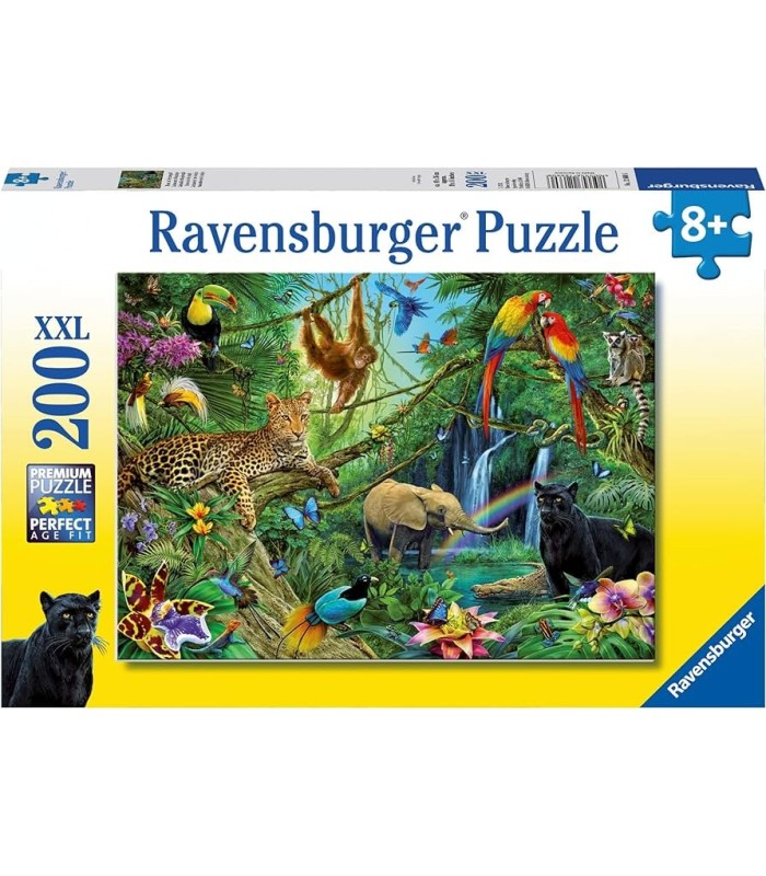 پازل 200 تکه حیوانات در جنگل animals on the jungle 200 ravensburger