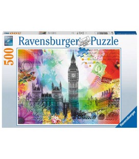 پازل 500 تکه کارت پستال لندن london postcard 500 ravensburger