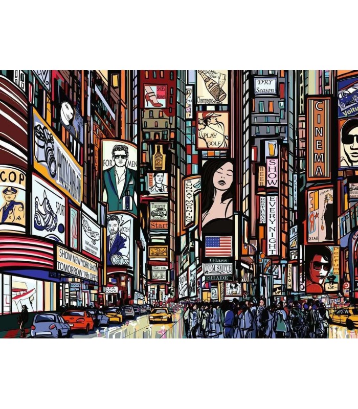 پازل 1000 تکه نیویورک رنگارنگ colorful new york ravensburger