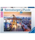 پازل 1000 تکه بندر کانتینر هامبورگ hamburg container port ravensburger