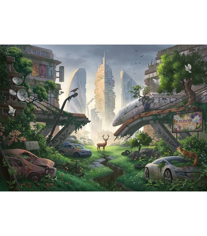 پازل 368 تکه معمایی شهر متروکه escape puzzle ravensburger desolated city