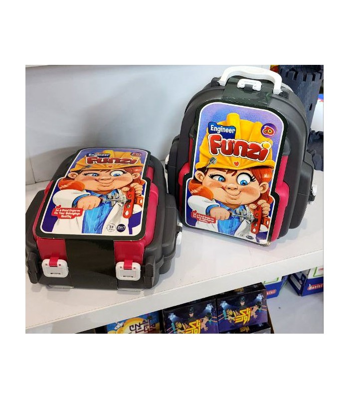 ست اسباب بازی کوله پشتی مهندسی فانزی دخترانه