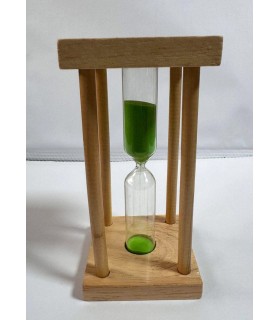 ساعت شنی چوبی کوچک مربعی 5 دقیقه ای
