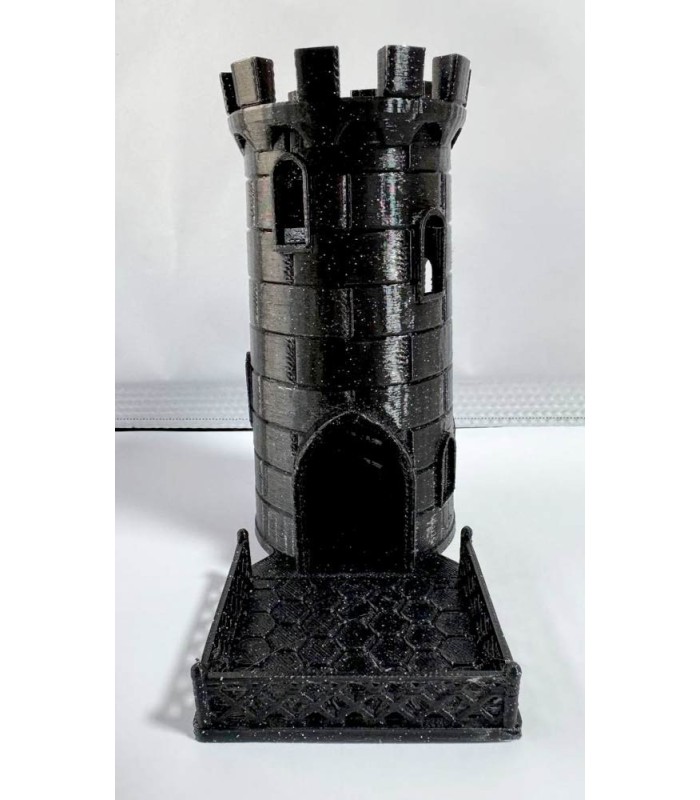 برج تاس مشکی اکلیلی مدل قلعه Dice Tower