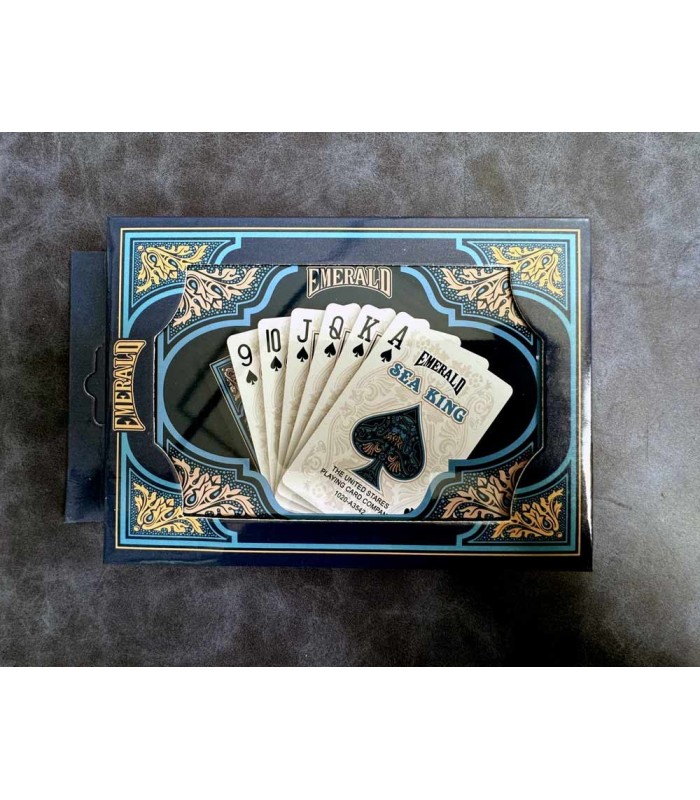 کارت بازی امرالد جفتی جعبه فلزی Playing Card Emerald
