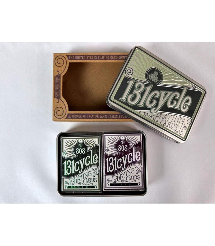 کارت بازی جعبه فلزی طرح بایسیکل 808 Playing 808 131cycle