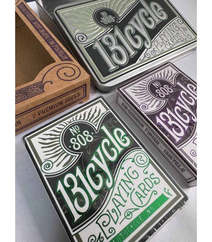 کارت بازی جعبه فلزی طرح بایسیکل 808 Playing 808 131cycle