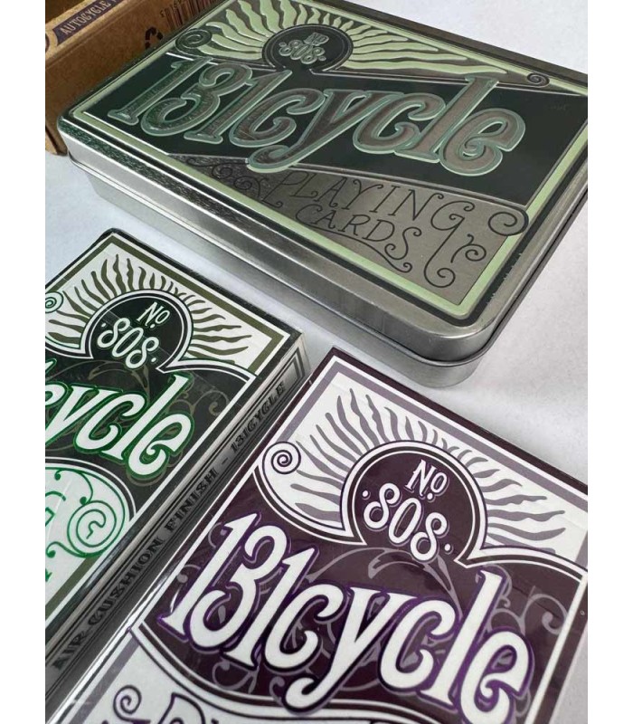 کارت بازی جعبه فلزی طرح بایسیکل 808 Playing 808 131cycle