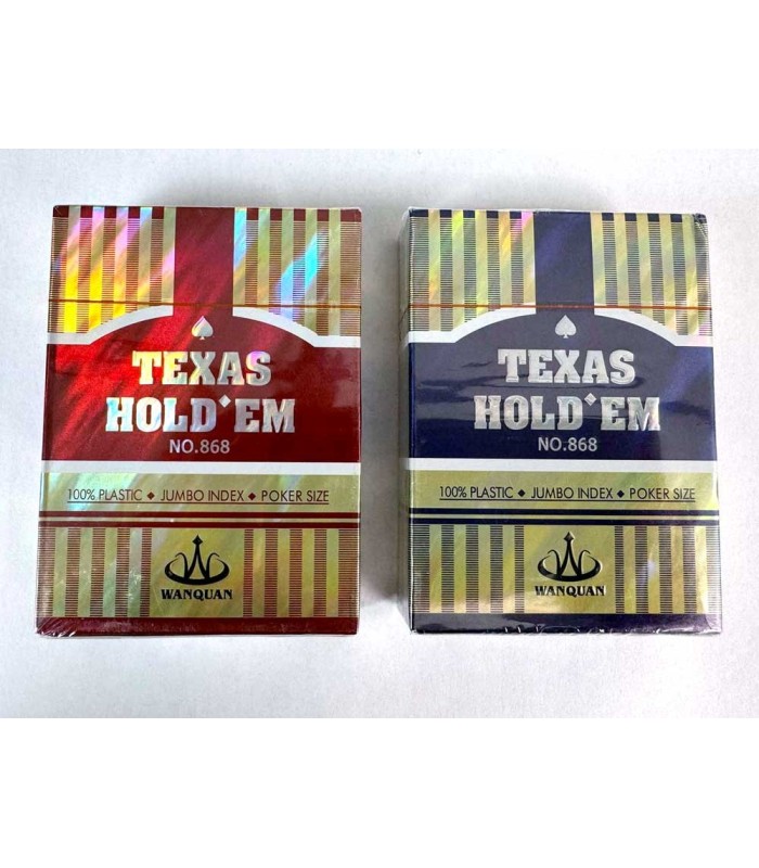 کارت بازی تگزاس هولدم براق Playing Card Texas hold 'em
