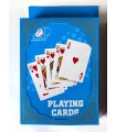 کارت بازی جعبه فلزی آبی  Playing Card Blue