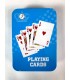 کارت بازی جعبه فلزی آبی  Playing Card Blue
