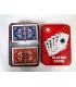 کارت بازی جعبه فلزی قرمز Playing Card Red