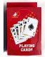 کارت بازی جعبه فلزی قرمز Playing Card Red