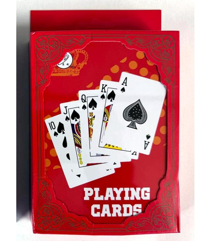 کارت بازی جعبه فلزی قرمز Playing Card Red
